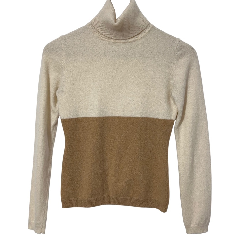 Garnet Hill Cashmere Turtleneck Sweater Womens Size XS Gift